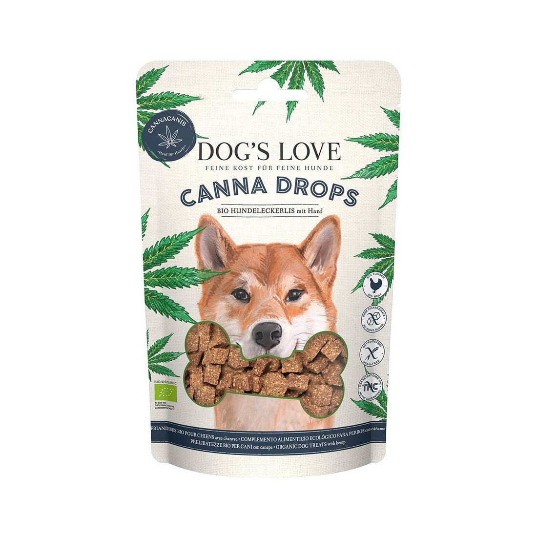 Dog's Love Canna BIO Drops drůbeží 150 g