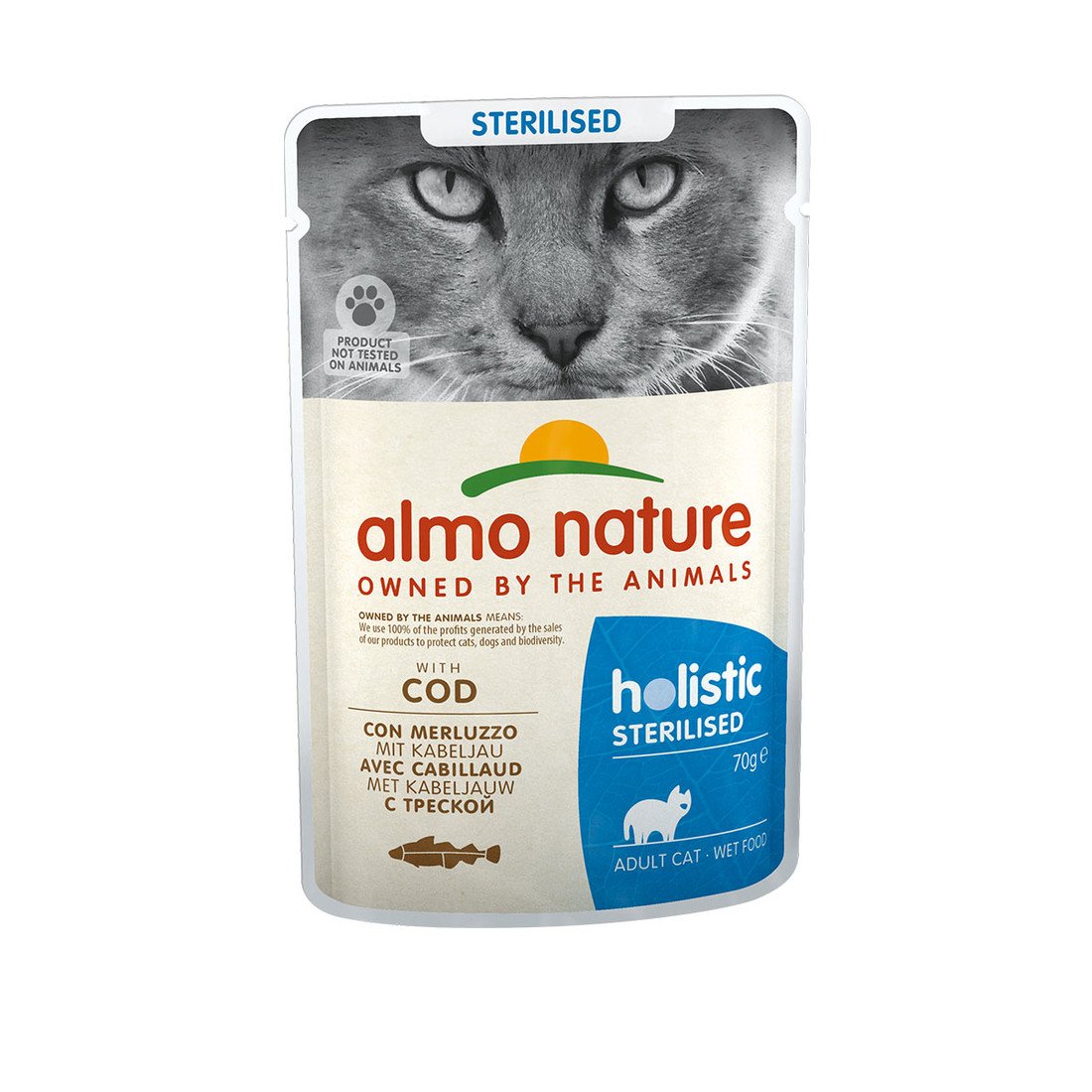 Almo Nature Holistic Sterilised treska 30 × 70 g