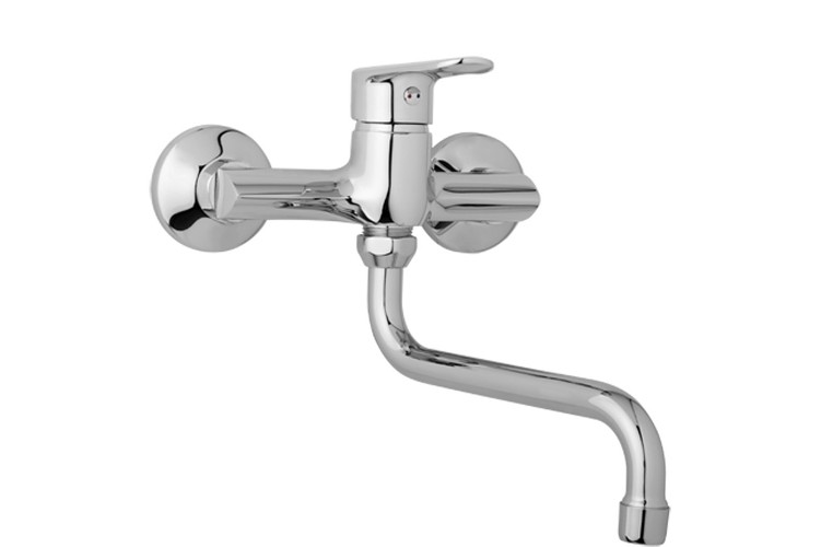 JB Sanitary Finery F10 35 30 - Nástěnná dřezová a umyvadlová baterie 150 mm, trubkové ramínko 200 mm