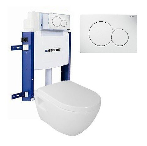 Geberit Kombifix 110.302.00.5 SET NERA NS952 SIGMA 01 BÍLÉ TLAČÍTKO