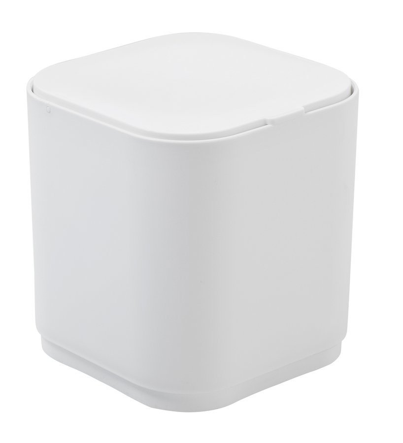 Gedy SEVENTY stolní odpadkový koš výklopný, plast ABS, bílá