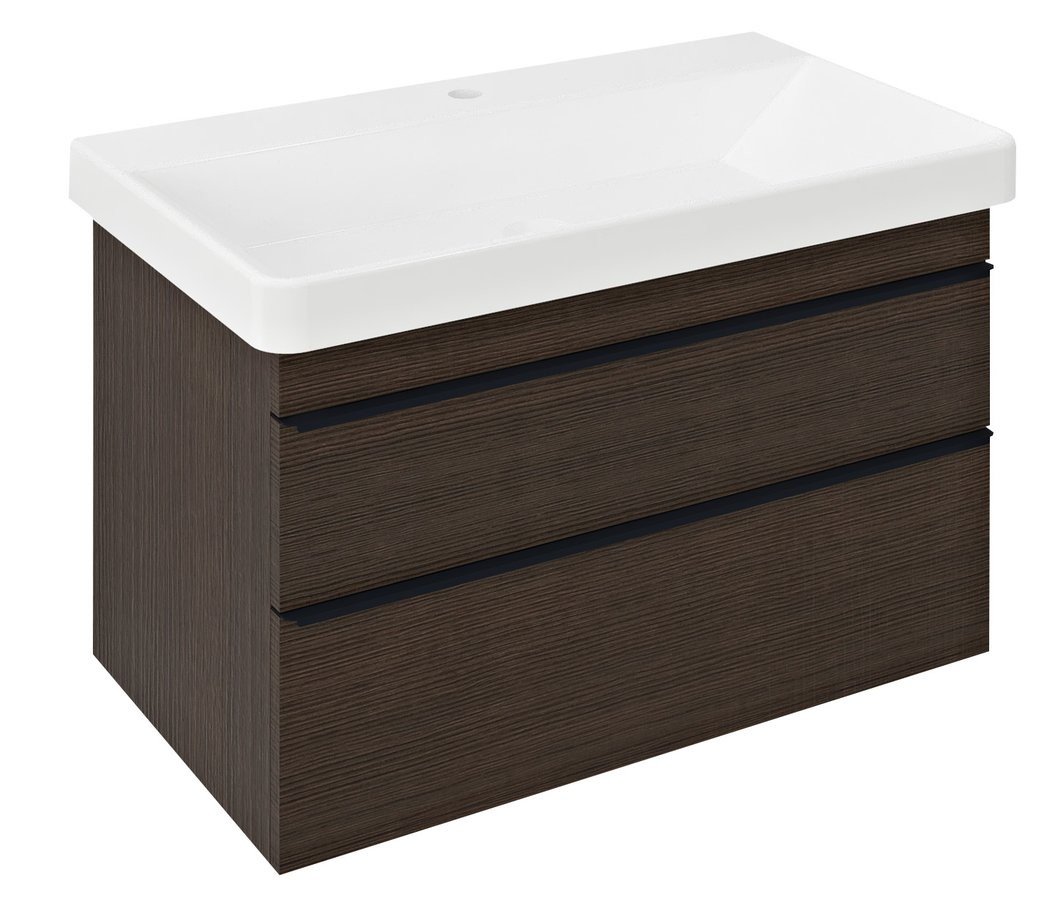 Sapho SITIA umyvadlová skříňka 75,6x50x43,4cm, 2xzásuvka, borovice rustik