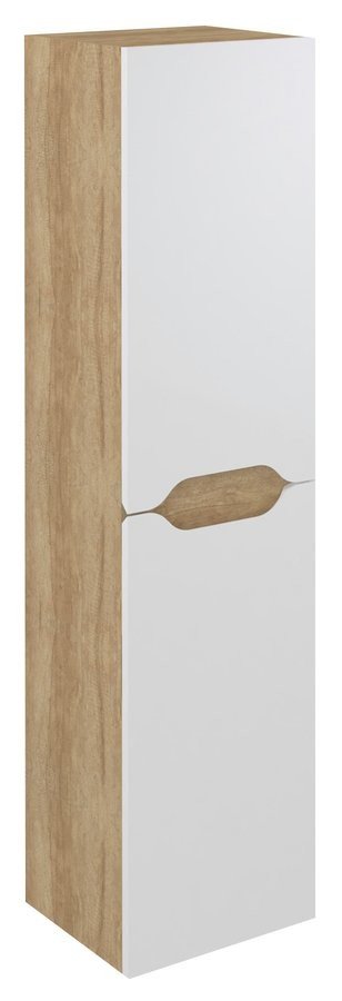 Sapho WAVE skříňka vysoká 35x140x30cm, levá/pravá, bílá/dub alabama