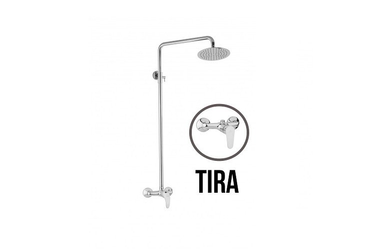 JB Sanitary TIRA SD 61 000 00 6 - Sprchová sestava s baterií 150mm,nerezovou kruhovou sprchou 250mm, bez možnosti ruční sprchy