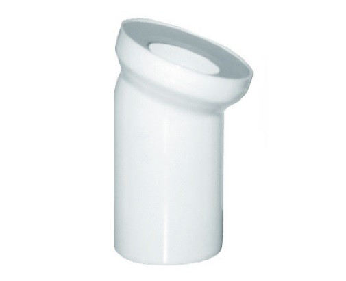 PB Připojovací WC koleno 22° x 110 mm - dopojovací odpadní koleno s manžetou