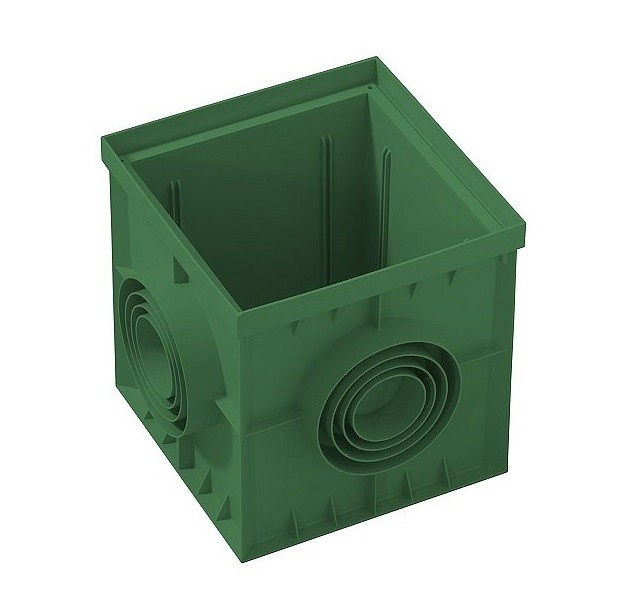 Mondial Revizní kanálová šachta z PP 300 X 300 x 300 mm, zelená