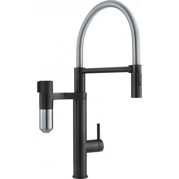 Franke 120.0621.313 - Vital  Tap kuchyňská baterie se sprchou - matná černá/nerez