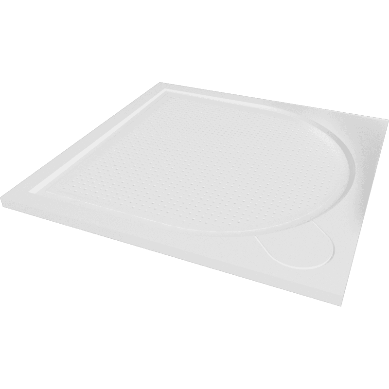 Olsen spa Čtvercová mramorová sprchová vanička LAKA 80 x 80 cm s protiskluzem