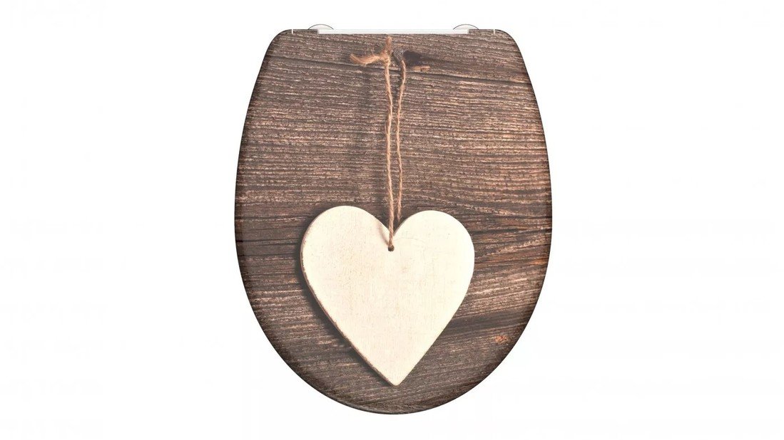 WC sedátko Wood Heart, duroplast, soft close (SCHÜTTE WOOD HEART)