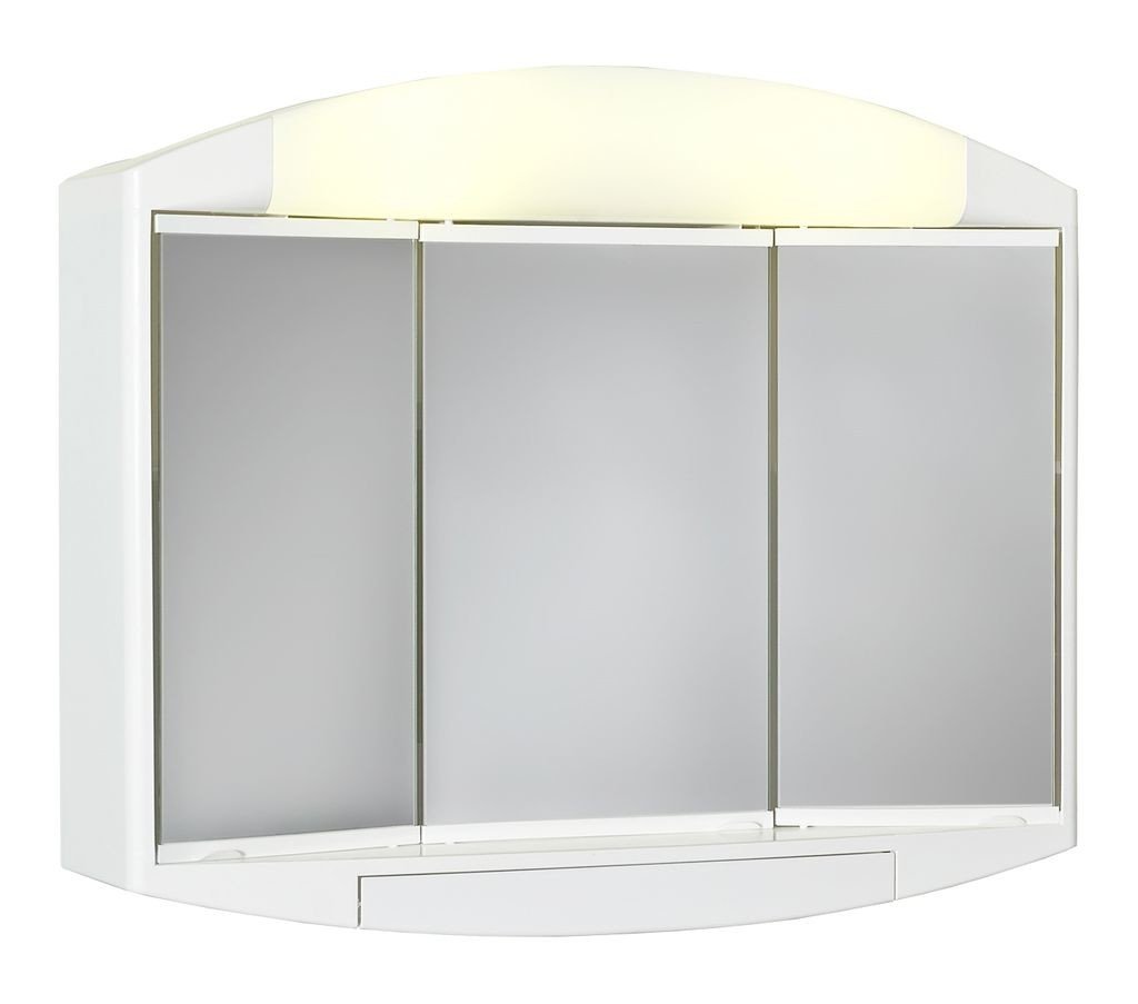 Jokey ELDA - plastová galerka se zrcadlem a světlem - šíře 59 cm