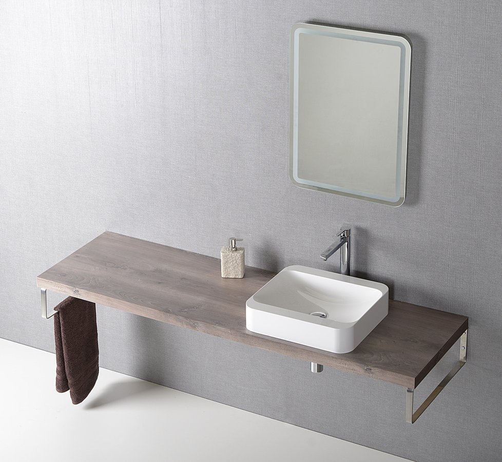 Sapho AVICE deska 170x50cm, ořech rustik