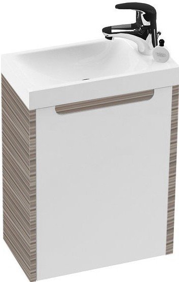 Ravak SD Classic 400 kompletní skříňka s umyvadlem a levými dvířky, espresso - VYSTAVENÝ VZOREK TOP STAV, BEZ ZÁRUKY NA POVRCHOVÉ VADY (BEZ VOD. BATERIE)