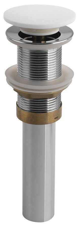 Sapho THIN umyvadlová výpust 5/4“, click-clack, Rockstone bílá matná