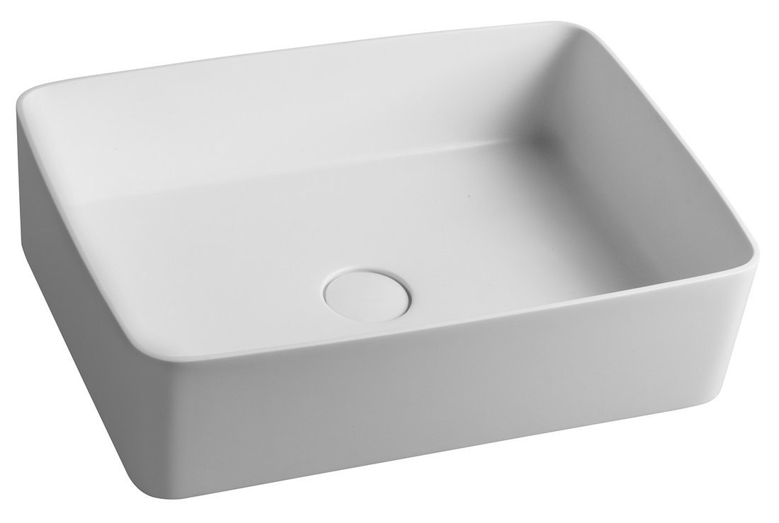 Sapho THIN umyvadlo na desku, 50x37x14cm, bílá matná