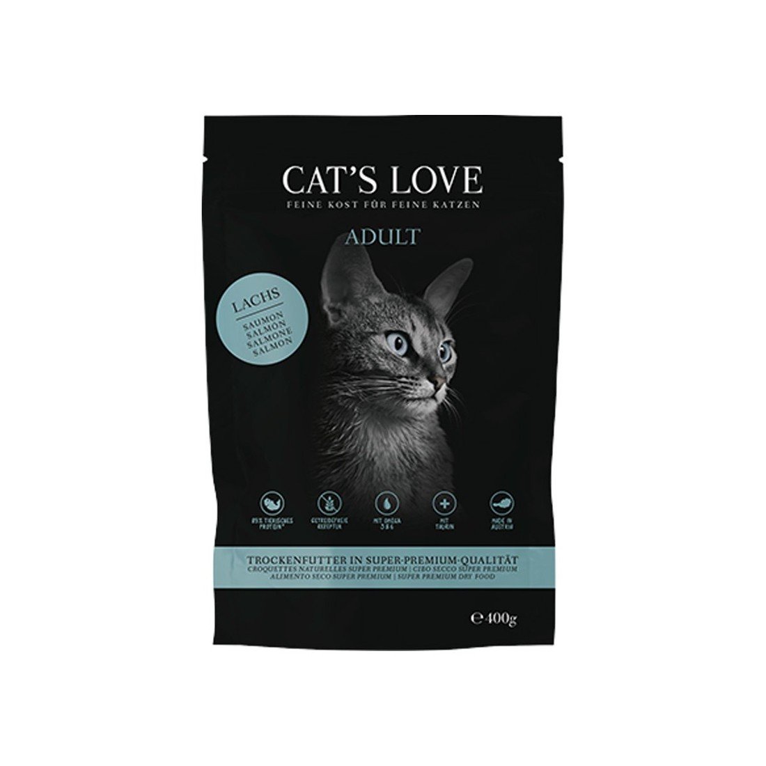 CAT'S LOVE granule Adult losos 400 g