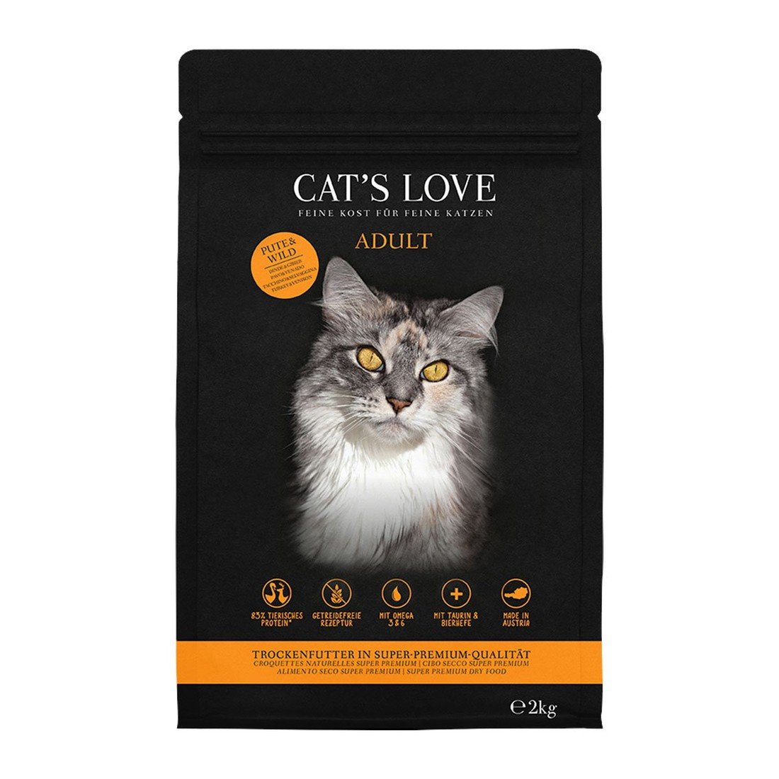 CAT'S LOVE granule Adult krůta a zvěřina 2 kg