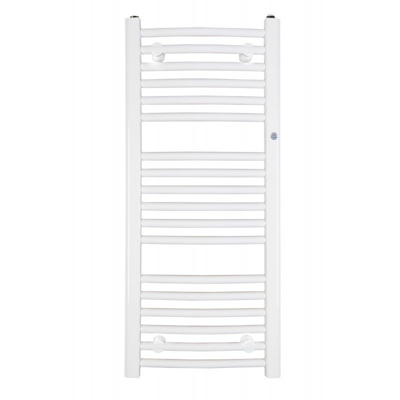 Instalprojekt Koupelnový radiátor OMEGA R 400 × 915 mm, výkon 360 W, Bílý (C35 white silk) - Hopa