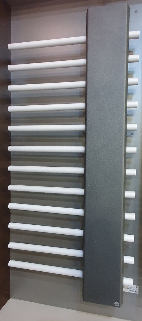 Instalprojekt Jazz koupelnový radiátor 600 x 1215 mm - matná bílá/graphite výprodej z výstavy TOP STAV - BAREVNÝ VZHLED DLE PRVNÍ A DRUHÉ FOTOGRAFIE -  Hopa