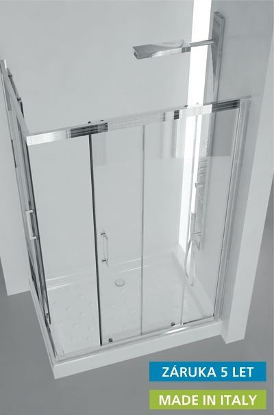 Hopa CZ Roma BLRO300CC 70 x 70 cm - chrom/čiré sklo - polovina pro vytvoření sprchového koutu 70 cm