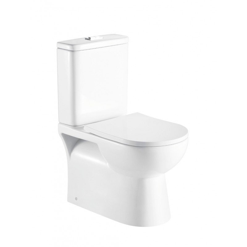 Olsen spa Kombi WC PROGETTO RIMLESS se SLIM sedátkem Soft-close, uni odpad