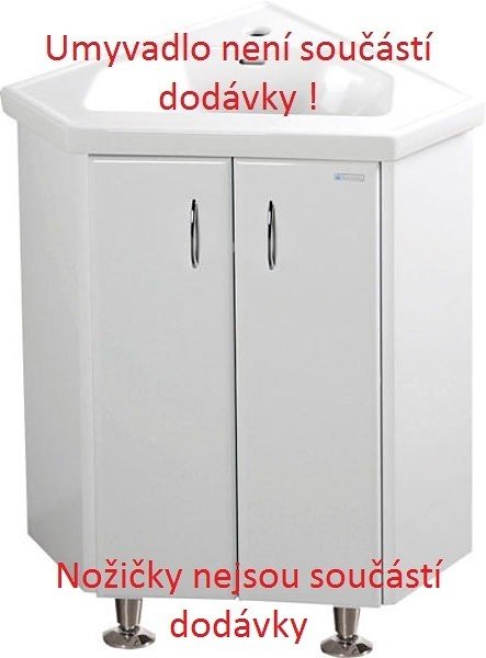 Sapho Aqualine Koupelnová skříňka rohová Keramia 50341