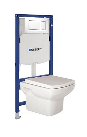 Geberit Duofix 111.300.00.5 SET NERO SIGMA 30 BÍLÁ