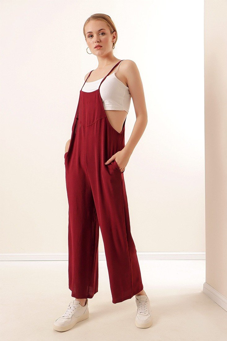 Bigdart Jumpsuit - Burgundy - Regular fit