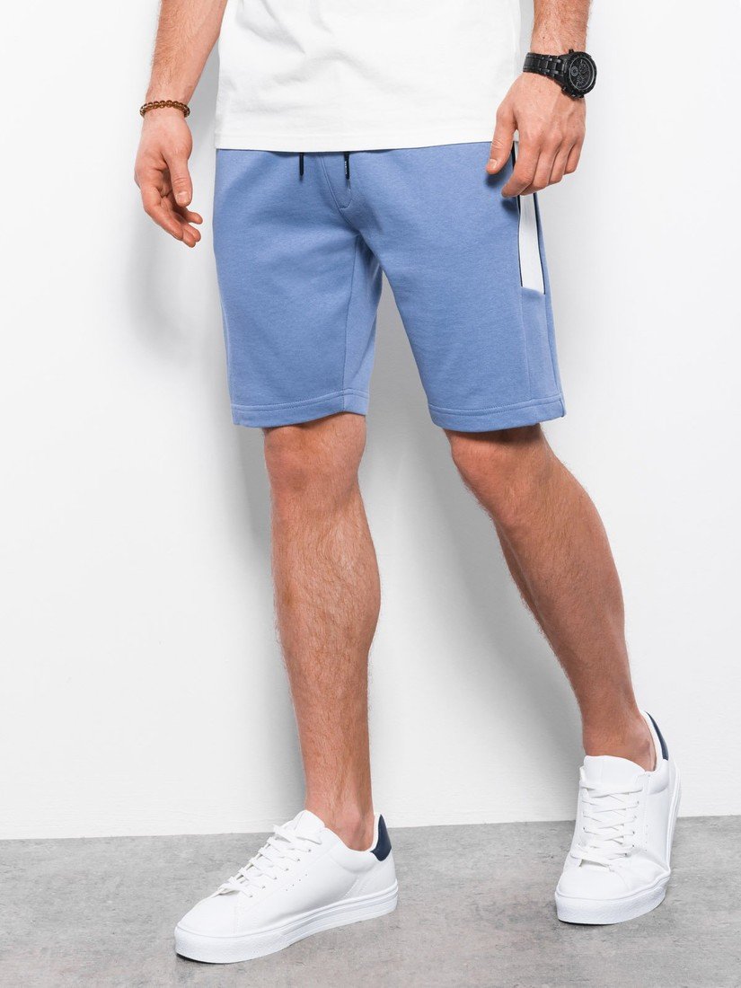 Ombre Men's sweat shorts with piping