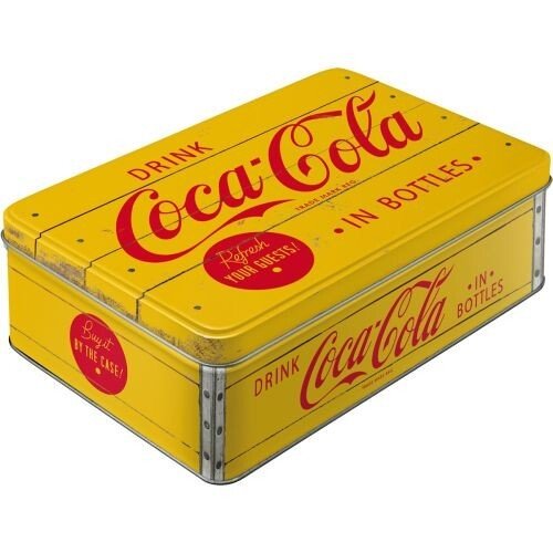 Postershop Plechová dóza Coca-Cola - Yellow logo