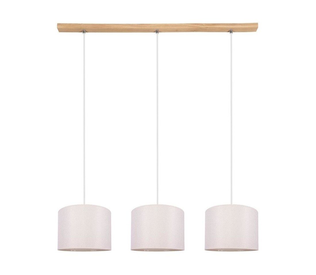 1037400611528 - Lustr na lanku BENITA 3xE27/40W/230V dub