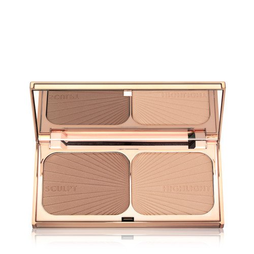 Charlotte Tilbury Konturovací paletka Light - Medium Filmstar Bronz & Glow (Face Sculpt And Highlighter) 22 g