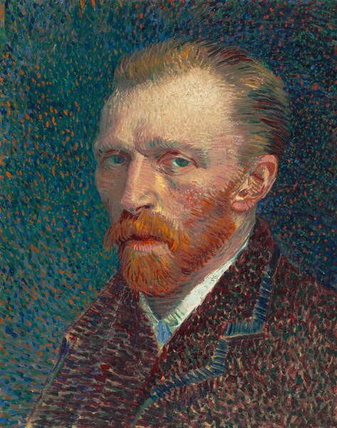 Vincent van Gogh Vincent van Gogh - Obrazová reprodukce Self-Portrait, 1887, (30 x 40 cm)