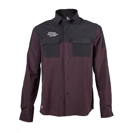 FT MEN'S RIDER LONG SLEEVE SHIRT WINE RED/BLACK Velikost: L