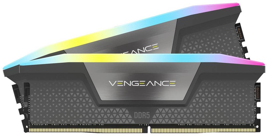 Corsair VENGEANCE RGB DDR5 Sada RAM pro PC DDR5 32 GB 2 x 16 GB Na čipu integrovaná ECC kontrola 5600 MHz 288pin DIMM CL36-36-36-76 CMH32GX5M2B5600Z36K