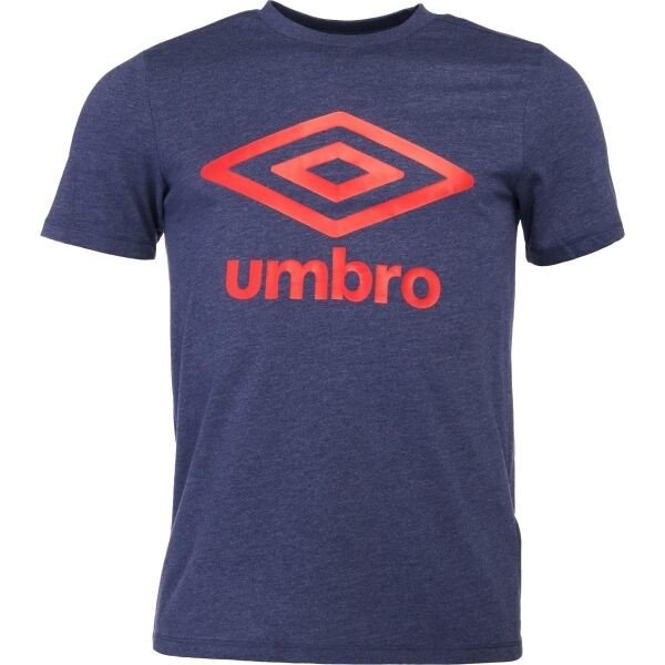 Umbro LARGE COTTON LOGO TEE Pánské triko, tmavě modrá, velikost XL