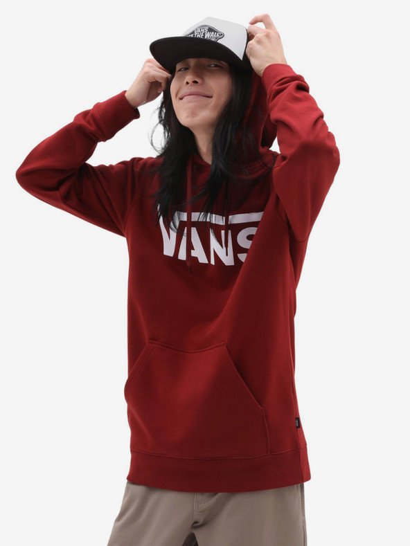 Vans Mn Vans Classic Po Hoodie II Mikina Červená