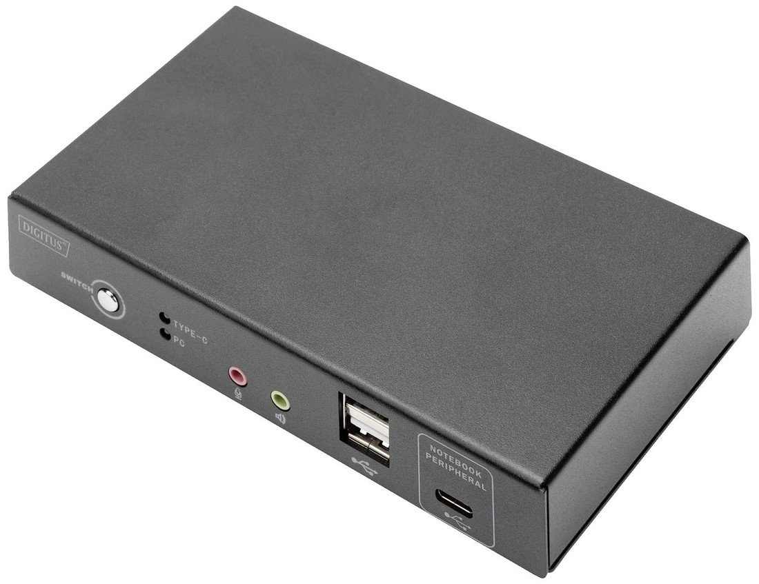 Digitus DS-12901 2 porty přepínač KVM HDMI klávesnice, USB 1920 x 1080 Pixel, 1920 x 1200 Pixel, 1920 x 1280 Pixel, 1920 x 1440 Pixel, 2560 x 1080 Pixel, 2560 x 1280 Pixel, 2560 x 1440 Pixel, 2560 x 1