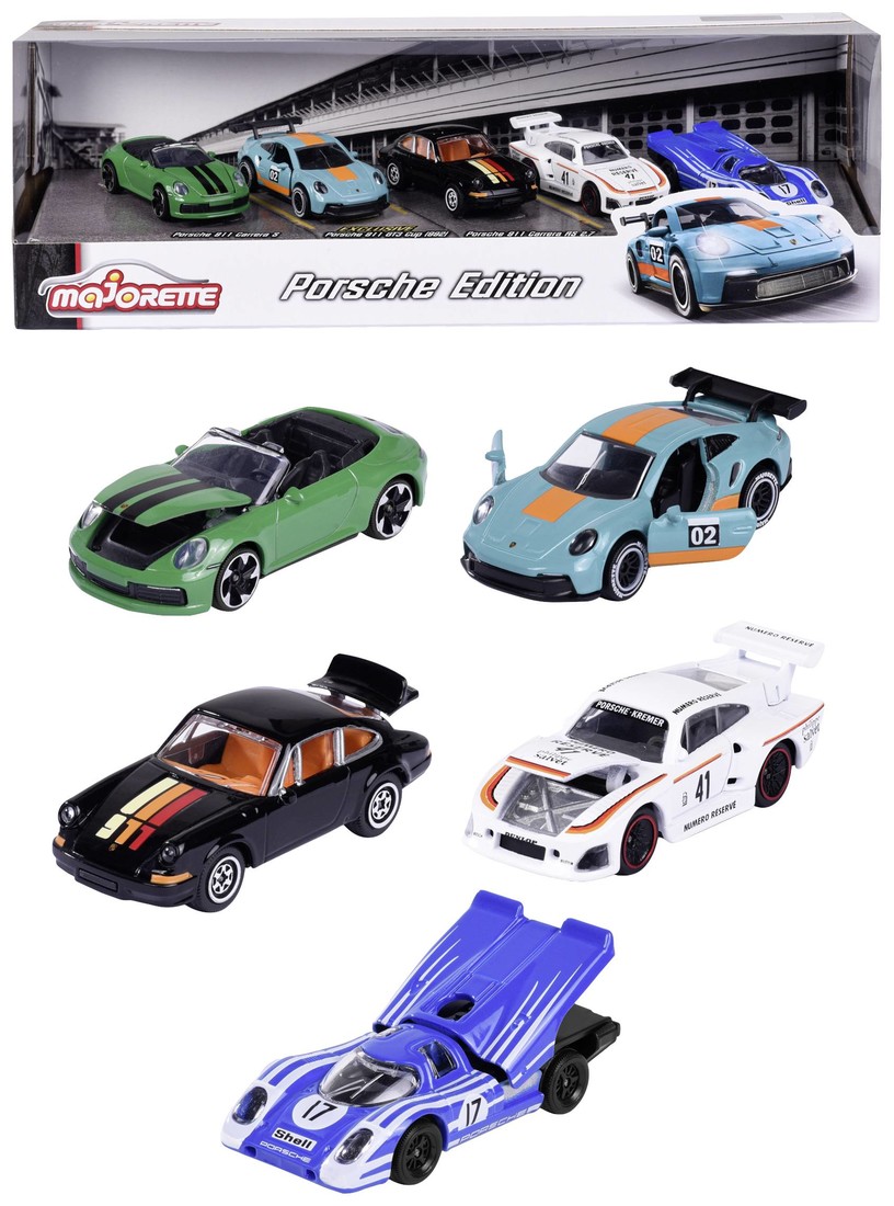 Majorette Porsche Motorsport 5 Pieces