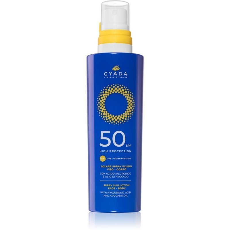 Gyada Cosmetics Solar ochranný krém na obličej a tělo SPF 50 200 ml