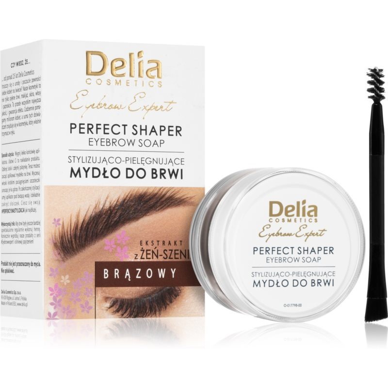 Delia Cosmetics Eyebrow Expert fixační vosk na obočí odstín Brown 10 ml