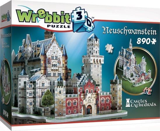 WREBBIT 3D puzzle Zámek Neuschwanstein 890 dílků