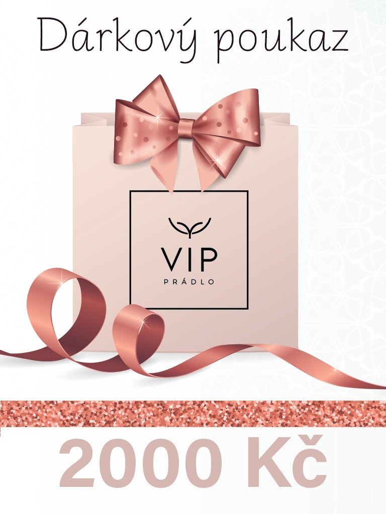 Dárková poukázka - hodnota dva tisíce korun českých