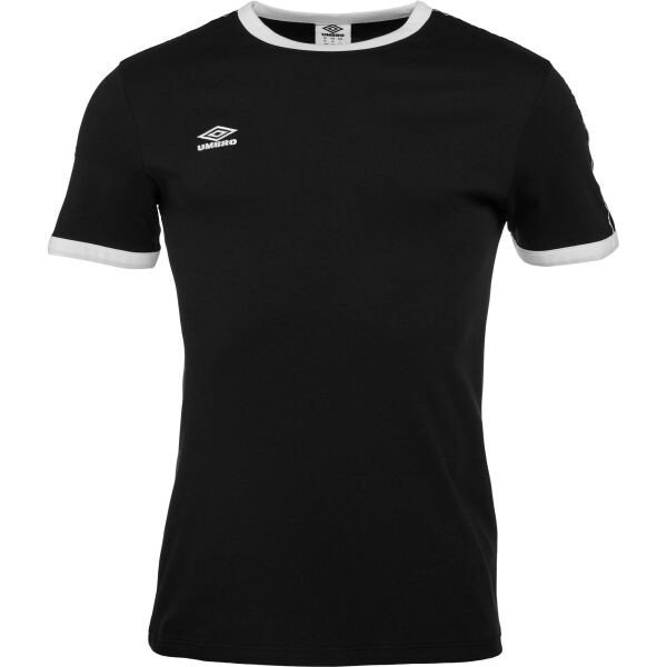 Umbro TAPED RINGER TEE Pánské triko, černá, velikost L