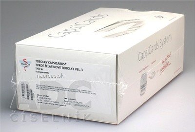 FAGRON a.s. CapsiCards žel. kapsle Vysoce. 3 - FAGRON transparentní 1300 ks karton 26x50 ks (1 bal.), 1x1 set