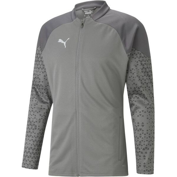 Puma TEAMCUP TRAINING JACKET Pánská fotbalová bunda, šedá, velikost L