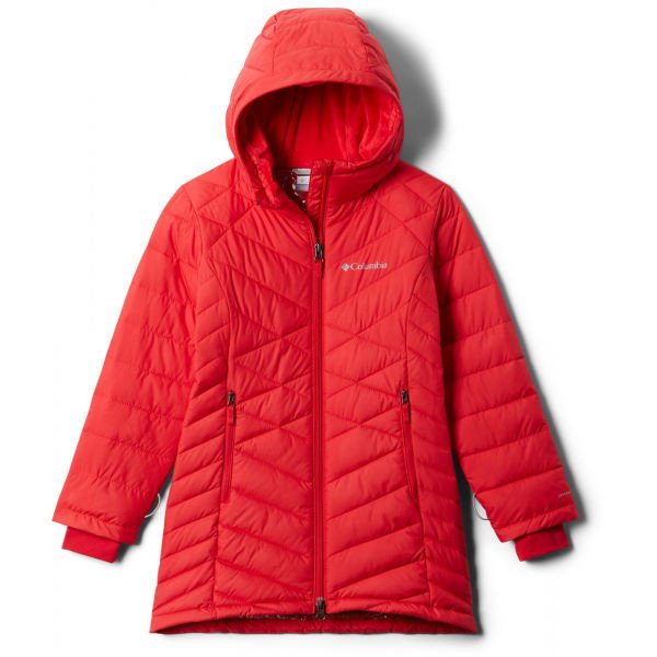 Columbia G HEAVENLY LONG JACKET Dívčí bunda, červená, velikost S