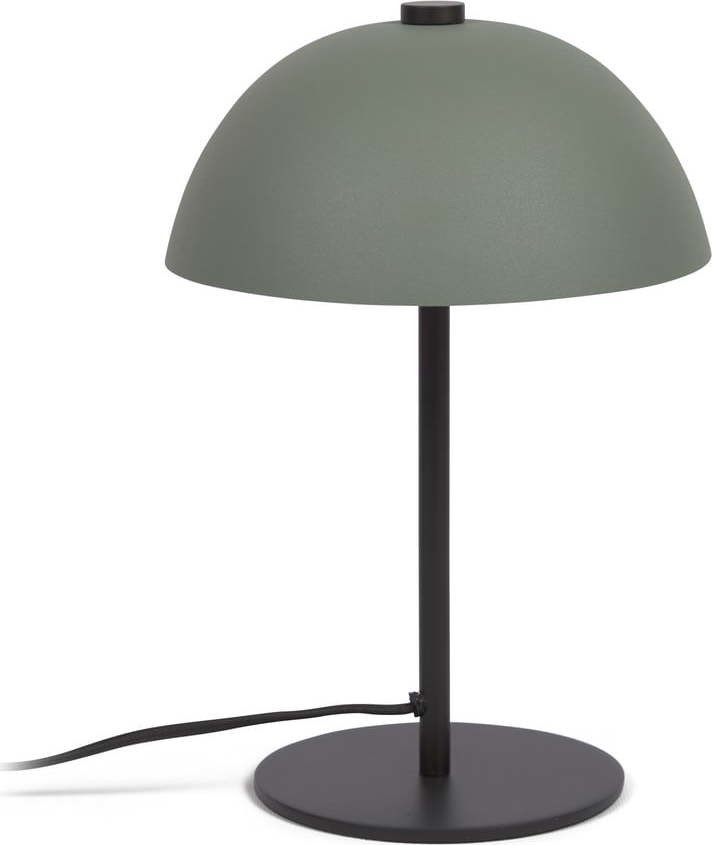 Zelená stolní lampa s kovovým stínidlem (výška 33 cm) Aleyla – Kave Home