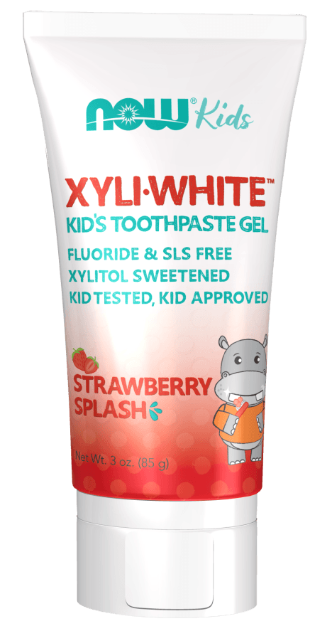 Now® Foods NOW XyliWhite Strawberry Splash, dětský zubní gel, jahoda, 85 g