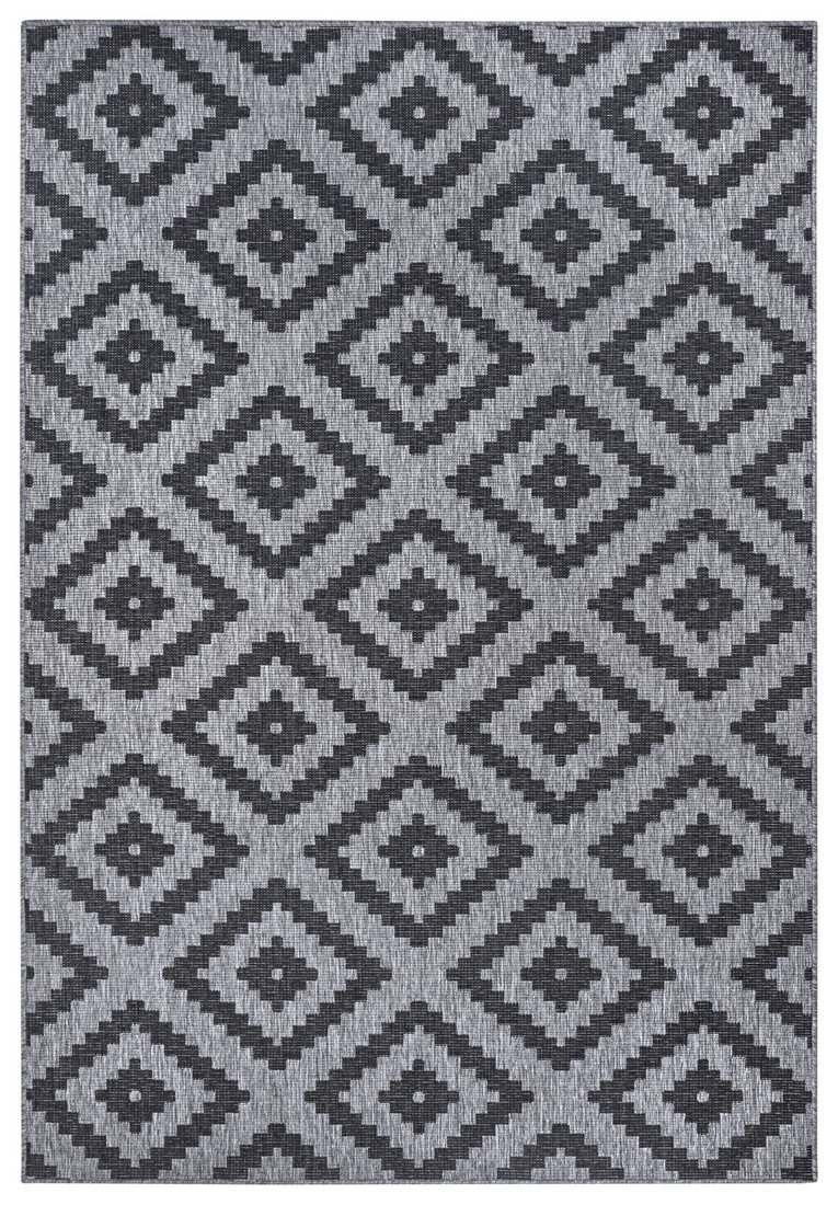 NORTHRUGS - Hanse Home koberce Kusový koberec Twin-Wendeteppiche 105466 Night Silver - 80x250 cm Šedá