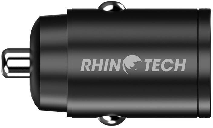 RhinoTech MINI Nabíječka do auta USB-C + USB-A 30W černá, RTACC324